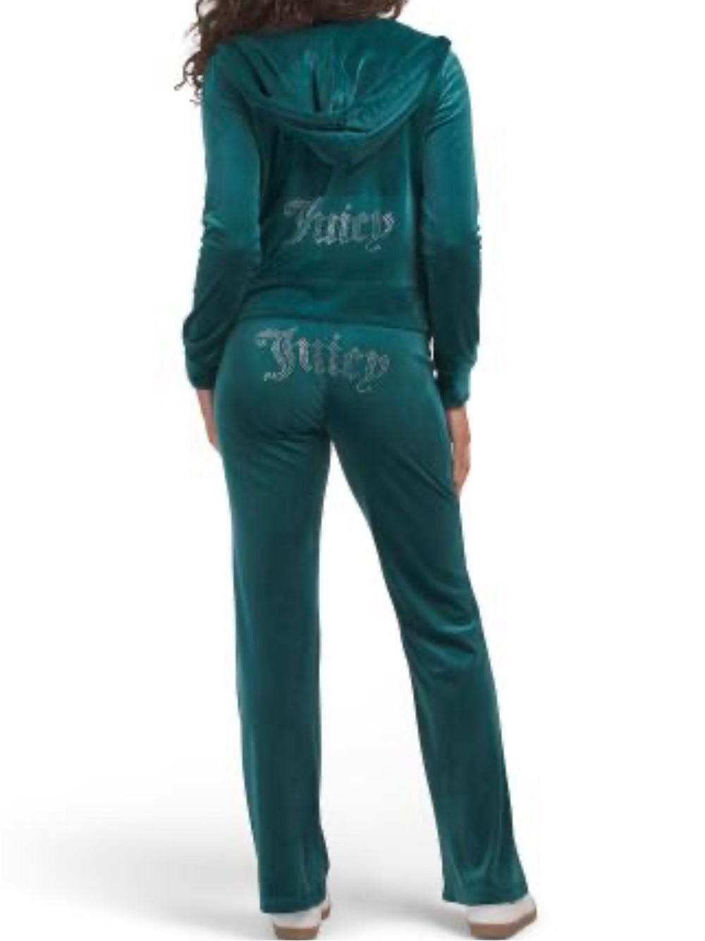 JUICY COUTURE RAIN FOREST GREEN
BLING RHINESTONE VELOUR TRACKSUIT SWEATSUIT NWT